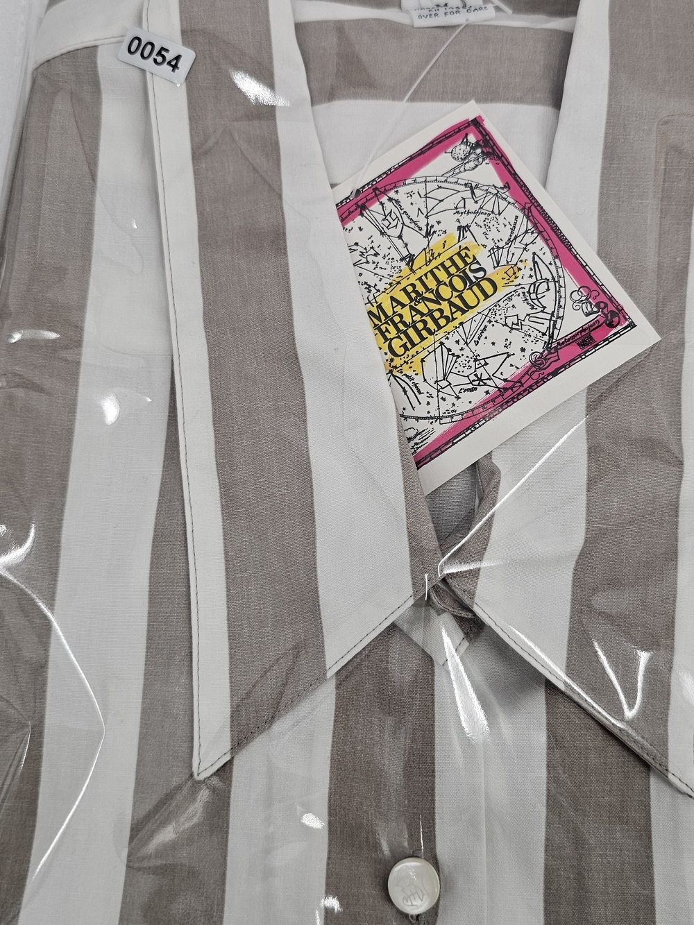 Marithe + Francois Girbaud Sleeveless Blouse Striped Cotton Blouse in White & - Picture 10 of 10